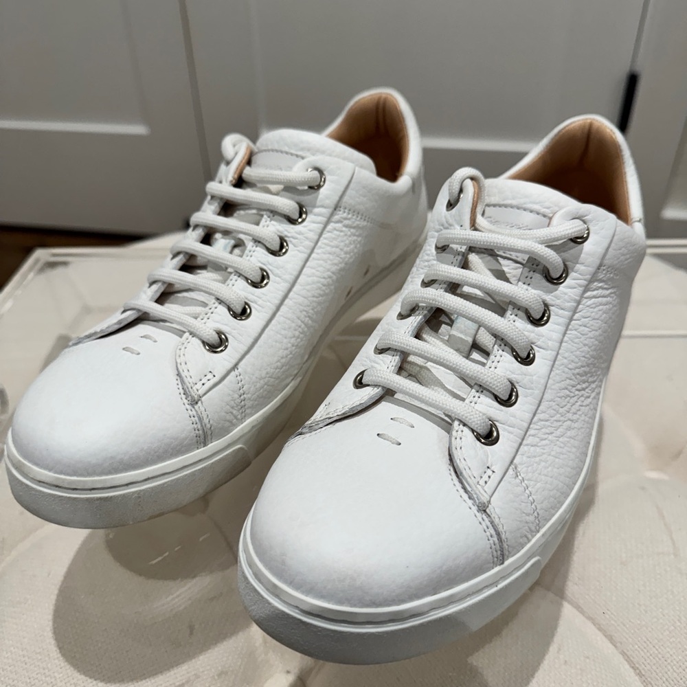 Gianvito Rossi White Leather Low-Top Sneakers – Size 39